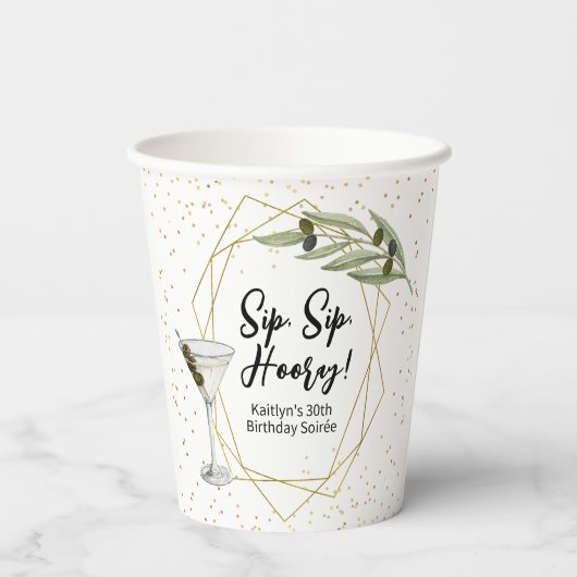 Tini Bit Of Fun Martini Soirée 紙コップ (裏面)