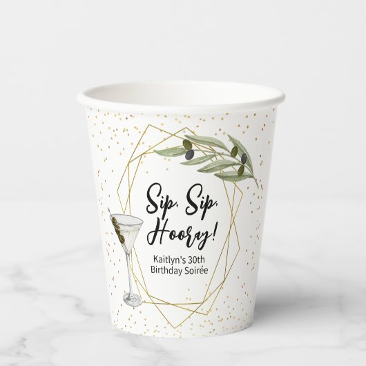 Tini Bit Of Fun Martini Soirée 紙コップ (正面)