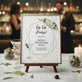 Tini Bit Of Fun Martini Soirée Welcome Sign ポスター