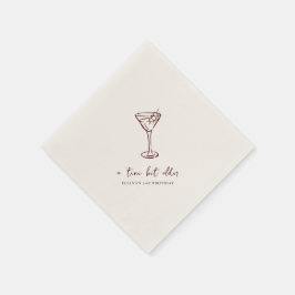 Tini Bit Older オリジナルバースデーパーティー スタンダードカクテルナプキン