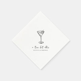 Tini Bit Older オリジナルバースデーパーティー スタンダードカクテルナプキン