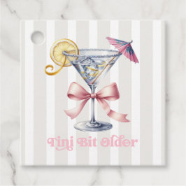 Tini Bit Older マティーニ バースデーパーティー フェイバータグ
