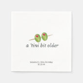 Tini Bit Older | マティーニ 誕生日 スタンダードカクテルナプキン (正面)