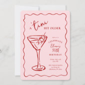 Tini Bit Older 30th Birthday Party 招待状 (正面)