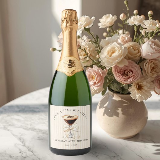 Tini Bit Older Espresso Martini スパークリングワインラベル