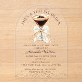 Tini Bit Older Espresso Martini Acrylic Invitation アクリル招待状 (正面)