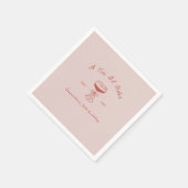 Tini Bit Older Espresso Martini Scribble Birthday スタンダードカクテルナプキン (角)