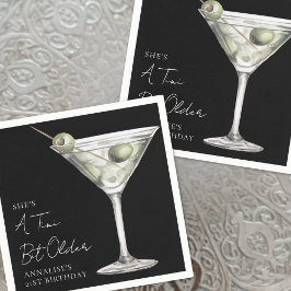 Tini Bit Older Martini Birthday スタンダードカクテルナプキン