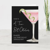 Tini Bit Older Martini Happy Birthday カード (正面)