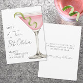 Tini Bit Older Martini Happy Birthday カード