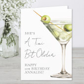 Tini Bit Older Martini Happy Birthday カード