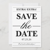 Tini Bit Older Newspaper Adult Birthday 招待状 (裏面)