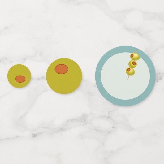 Tini Bit Older - Olive & Drink Theme コンフェッティ (裏面)