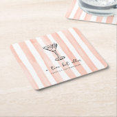 Tini Bit Older Personalized Birthday Party スクエアペーパーコースター (アングル)