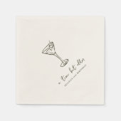 Tini Bit Older Personalized Birthday Party スタンダードカクテルナプキン (正面)