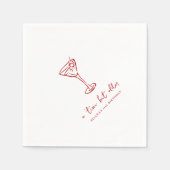 Tini Bit Older Personalized Birthday Party スタンダードカクテルナプキン (正面)