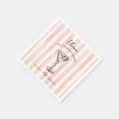 Tini Bit Older Personalized Birthday Party スタンダードカクテルナプキン (角)