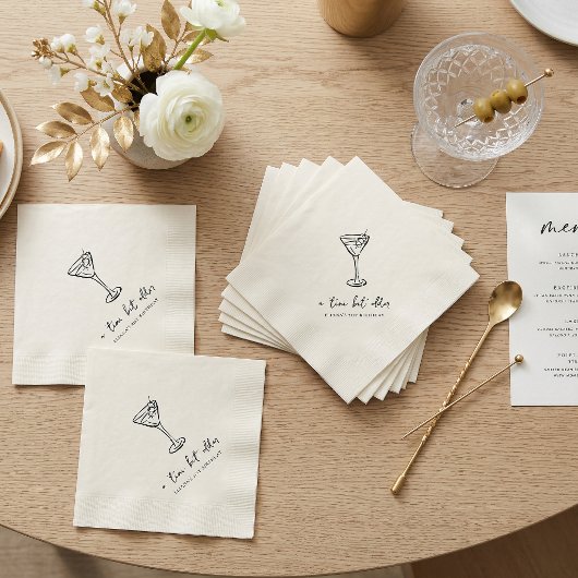 Tini Bit Older Personalized Birthday Party スタンダードカクテルナプキン