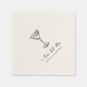 Tini Bit Older Personalized Birthday Party スタンダードカクテルナプキン (正面)