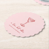 Tini Bit Older Personalized Birthday Party ペーパーコースター (アングル)