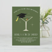 Tini Bit Smarter Graduation Party Martini Bar 招待状 (スタンド正面)