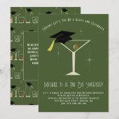 Tini Bit Smarter Graduation Party Martini Bar 招待状 (正面/裏面)