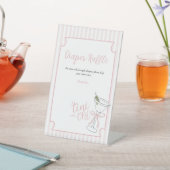 Tini Oneが途中おむつラッフルサイン 台座サイン (インサイチュ)