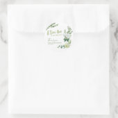 Tini oneは赤ちゃんシャワー男女兼用の途中だ ラウンドシール (バッグ)