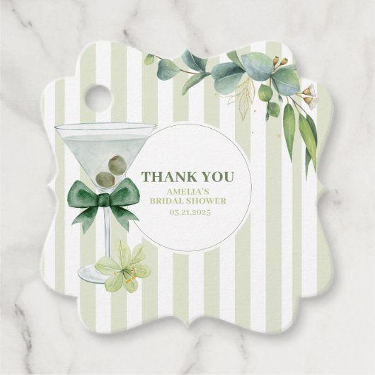 Tini oneはMartini Babyのシャワーに向かっている フェイバータグ (正面)