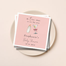 Tini OneはPink Martini Baby Showerの一つである スタンダードカクテルナプキン