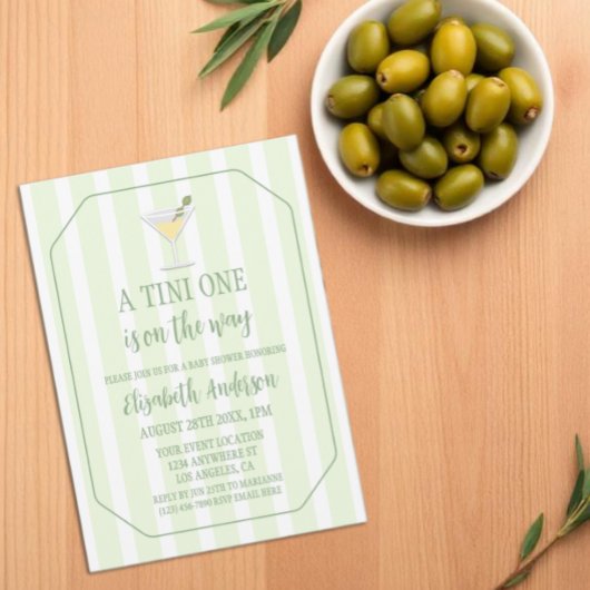 Tini One Baby Shower 招待状