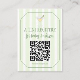 Tini One Baby Shower Registry エンクロージャーカード