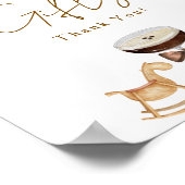 Tini One Espresso Martiniカードギフトベビーシャワー ポスター (角)