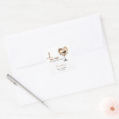 Tini One Espresso Martiniベビーシャワー スクエアシール (封筒)