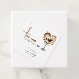Tini One Espresso Martiniベビーシャワー フェイバータグ