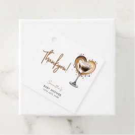 Tini One Espresso Martiniベビーシャワー フェイバータグ