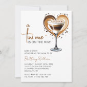 Tini One Espresso Martiniベビーシャワー 招待状 (正面)
