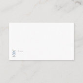 Tini One Martini Blue Baby Shower Prayers For Baby エンクロージャーカード (裏面)