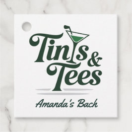 Tinis & Tees パーソナライズ ゴルフ・バチェラー・パーティー フェイバータグ