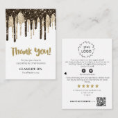 *~* TINJAUAN QR LOGO AP8 GLAM DRIPS. TERIMA KASIH エンクロージャーカード (正面/裏面)