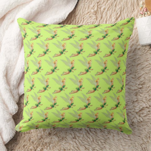 Tinker Bell Throw Pillow クッション (ブランケット)