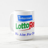 Tinkermen Lotoレポートのロゴコーヒーカップ コーヒーマグカップ (正面左)