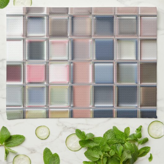 TinkerTileの台所タオル16x24の綿のあや織り キッチンタオル (折り畳み)