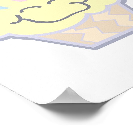 tinkle sprinkles funny cupcake ポスター (角)