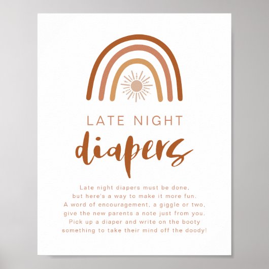 TINLEYテラコッタレインボーレイトナイトダイアパーズポステ ポスター (正面)