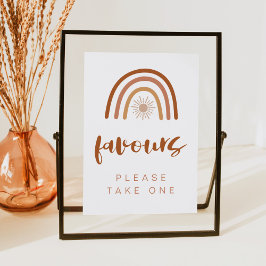 TINLEYボホテラコッタレインボーイフライトテーブルサイン 招待状