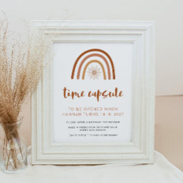 TINLEY Boho Rainbow 1stバースデータイムカプセル ポスター