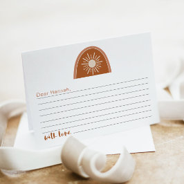 TINLEY Boho Rainbow 1st誕生日タイムカプセルカード エンクロージャーカード