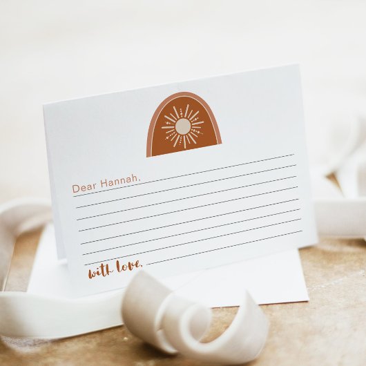 TINLEY Boho Rainbow 1st誕生日タイムカプセルカード エンクロージャーカード