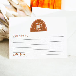 TINLEY Boho Rainbow 1st誕生日タイムカプセルカード エンクロージャーカード